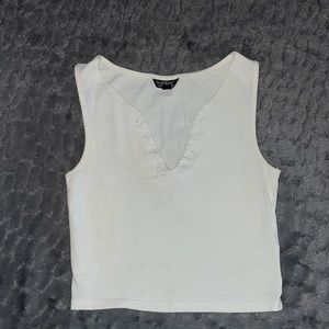 TOPSHOP White Sleeveless Top US2